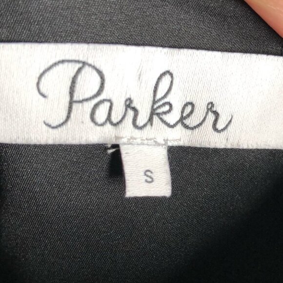 PARKER Felicity Dress in Myrtle Peplum Waist Dark Floral Size Small - Picture 10 of 11